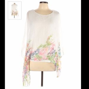 Elena Baldi short sleeve silk top